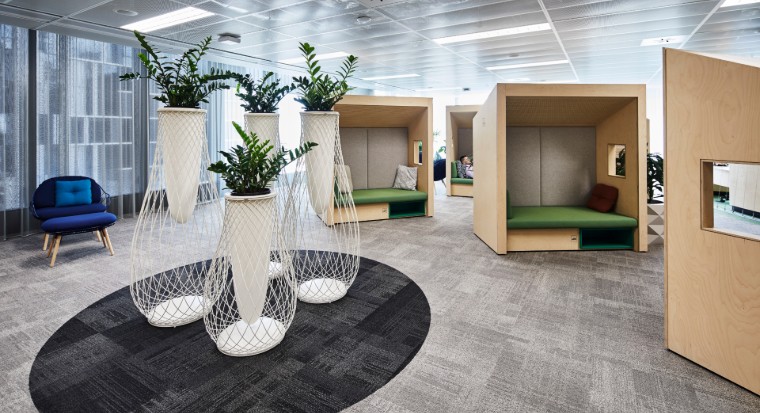 Office pods at CommBank